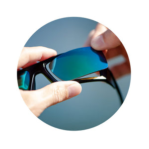 Revant lenses being installed into sunglasses